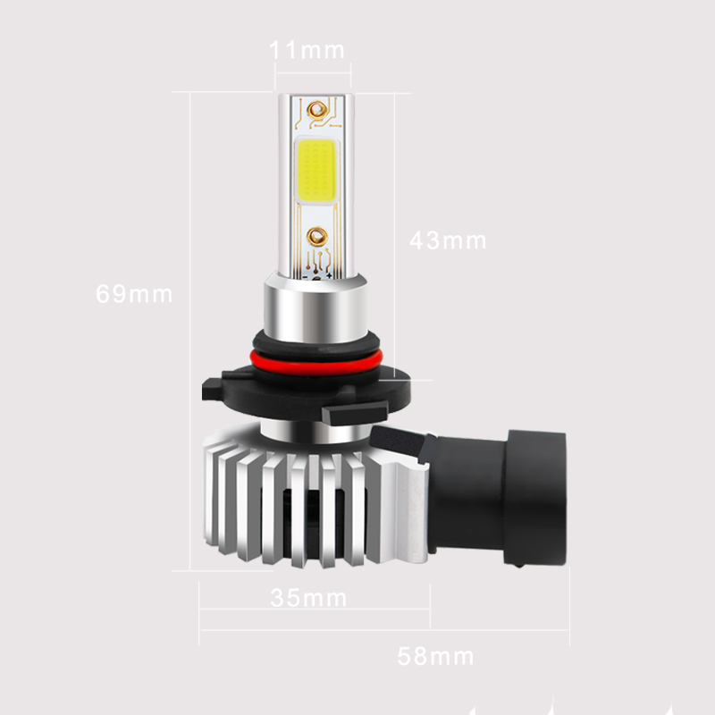 nieuwe alles in één design auto HB3 9005 high power led koplamp gloeilampen 9005 led mistlamp